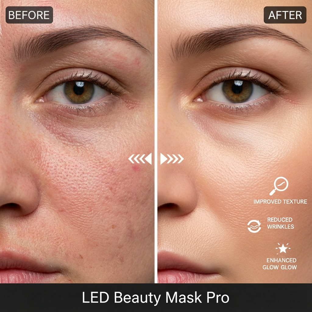 Masque Facial de beauté LED, masques de thérapie à la lumière pour raffermissement de la peau, masques d'esthéticienne pour le cou, appareils cosmétiques professionnels