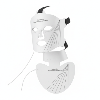 Masque Facial de beauté LED, masques de thérapie à la lumière pour raffermissement de la peau, masques d'esthéticienne pour le cou, appareils cosmétiques professionnels
