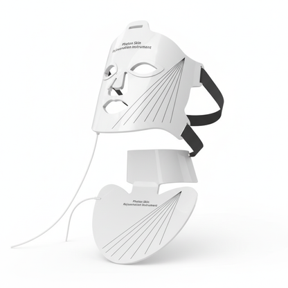 Masque Facial de beauté LED, masques de thérapie à la lumière pour raffermissement de la peau, masques d'esthéticienne pour le cou, appareils cosmétiques professionnels